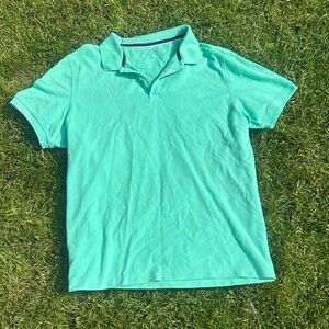 Club Room Performance Collared Golf Tennis Short Sleeve Polo Button Active Shirt